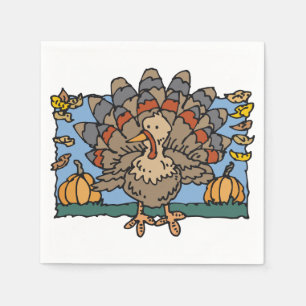 Turkey Pumpkins Napkins