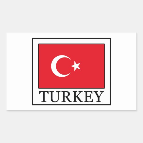 Turkey Rectangular Sticker
