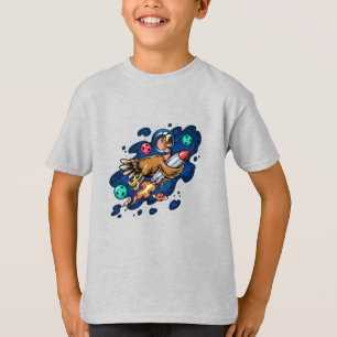 Turkey Riding a Space Rocket at High Speed T-Shirt