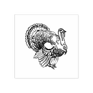 Turkey Rubber Stamp