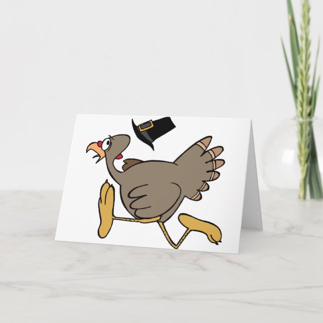Turkey run holiday card (Front)