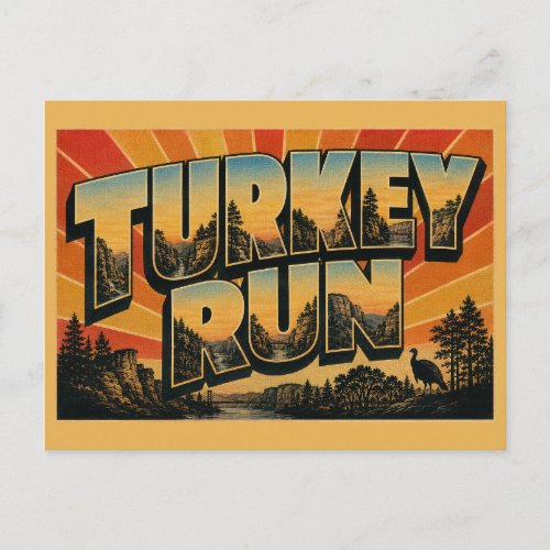Turkey Run Indiana Sandstone Canyons Creek Art Postcard