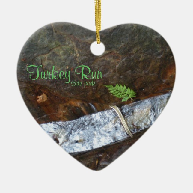 Turkey Run state park Ceramic Ornament (Front)