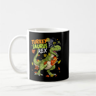 Turkey Saurus Rex Funny Dinosaur T Rex Thanksgivin Coffee Mug