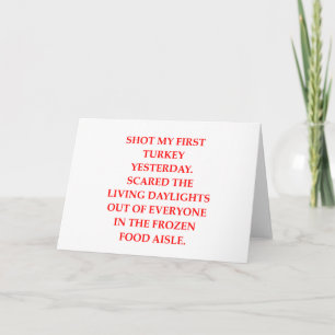 turkey shoot holiday card