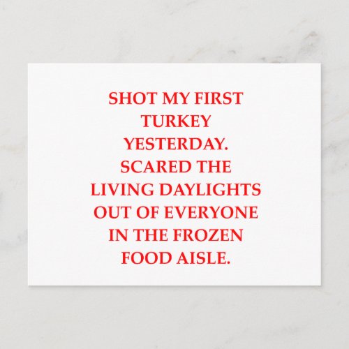 turkey shoot postcard