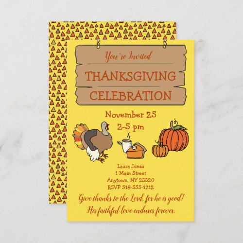 Turkey Sign Bible Verse Invitation