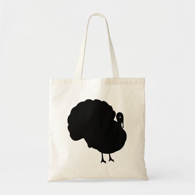 Turkey Silhouette Tote Bag (Front)