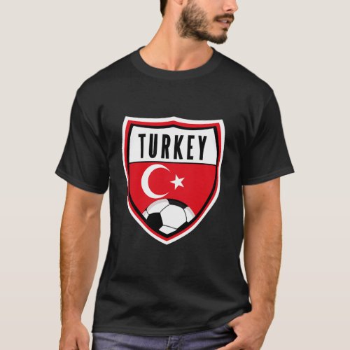 Turkey Soccer Jersey Pocket Turkish Flag T_Shirt