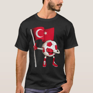 Turkey Soccer Jersey Turkish Flag Football Dab Fun T-Shirt