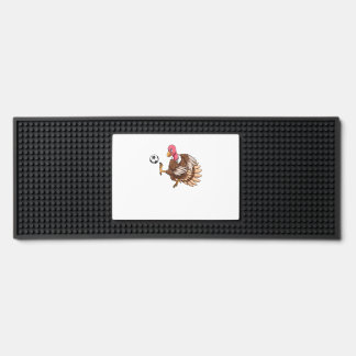 Turkey Soccer Thanksgiving Turkey Playing Soccer T Bar Mat
