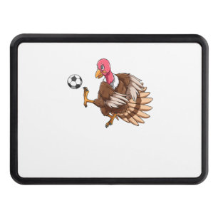 Turkey Soccer Thanksgiving Turkey Playing Soccer T Hitch Cover
