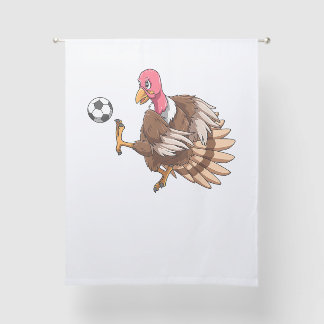 Turkey Soccer Thanksgiving Turkey Playing Soccer T Sheer Curtains