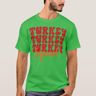 Turkey Squadhanksgiving Family retro T-Shirt