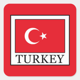 Turkey Square Sticker