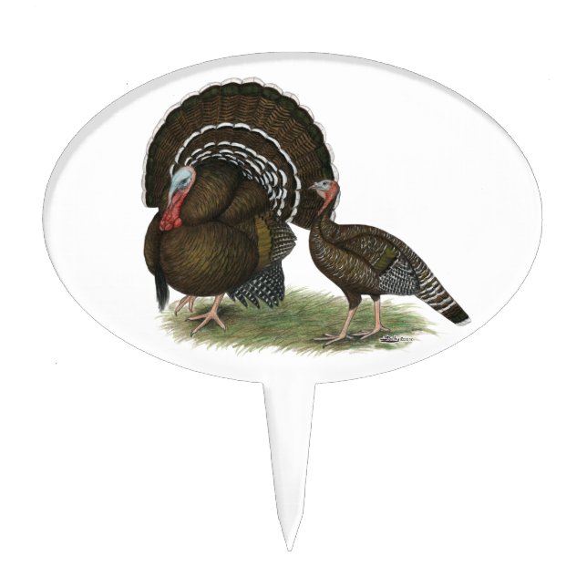 Turkey Standard Bronze Cake Topper (Front)