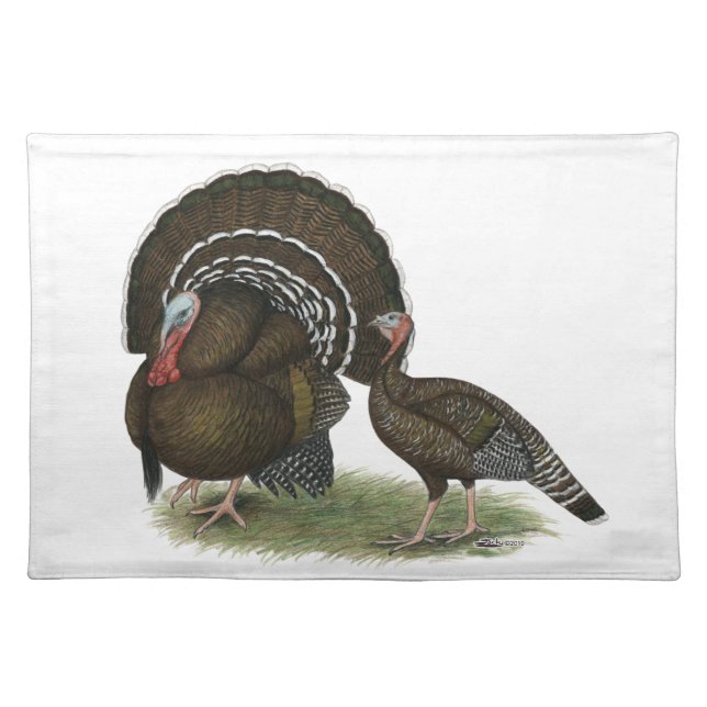 Turkey Standard Bronze Cloth Placemat (Front)