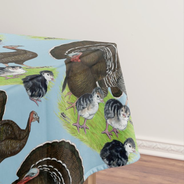 Turkey Standard Bronze Family Tablecloth (In Situ)