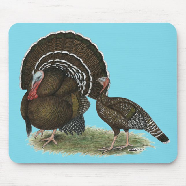 Turkey Standard Bronze Mouse Pad (Front)