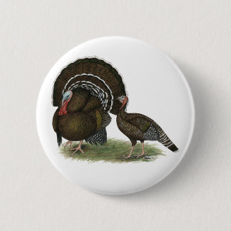 Turkey Standard Bronze Pinback Button