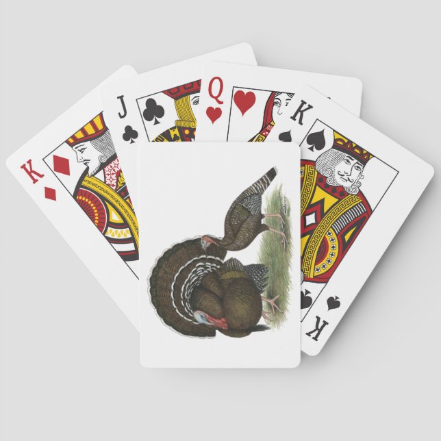 Turkey Standard Bronze Poker Cards (Back)