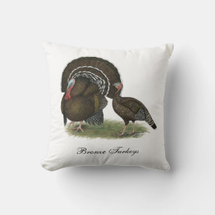 Turkey Standard Bronze Throw Pillow