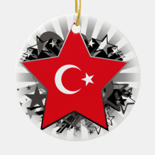 Turkey Star Ceramic Ornament