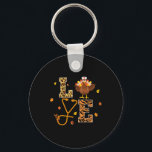 Turkey Sthetoscope Nurse Thanksgiving Women Holida Keychain<br><div class="desc">Turkey Sthetoscope Nurse Thanksgiving Women Holiday Nursing</div>