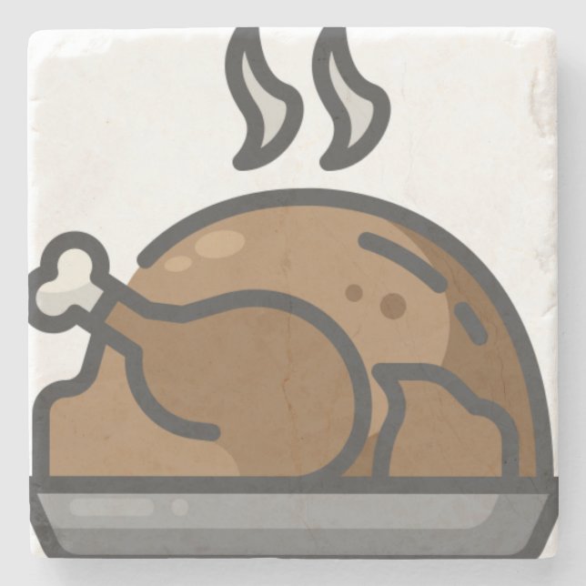 turkey stone coaster (Front)