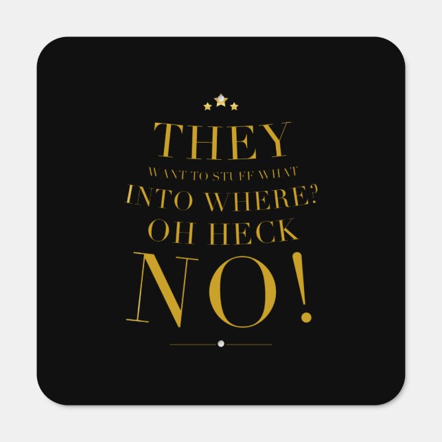 Turkey stuff funny thanksgiving quote brown metal sign (Front)