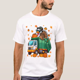Turkey Sungles Driving Garge Truck Thanksgiving Dr T-Shirt
