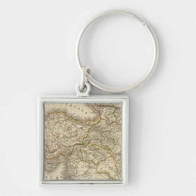 Turkey Syria map Keychain (Front)