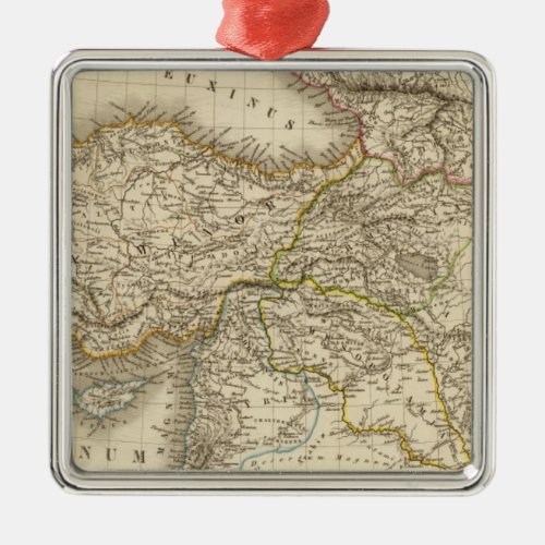 Turkey Syria map Metal Ornament