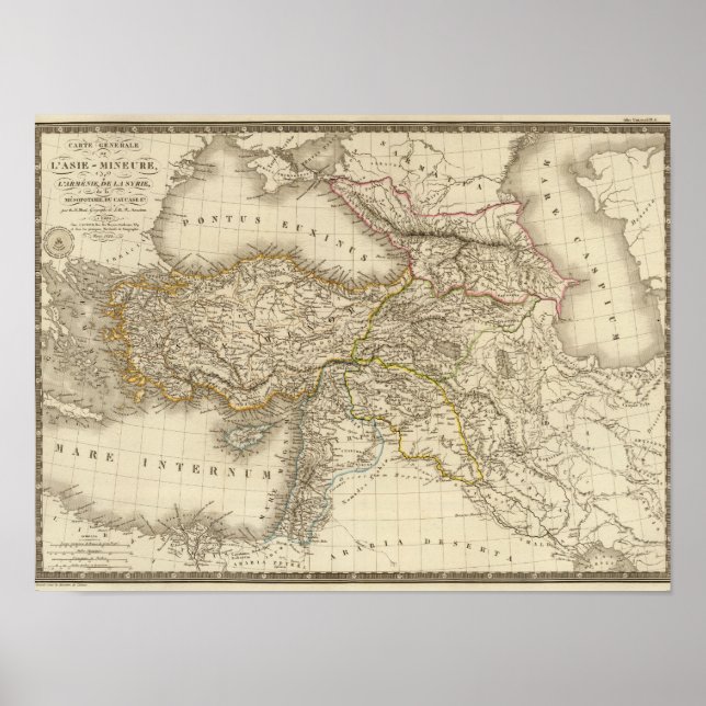 Turkey Syria map Poster (Front)