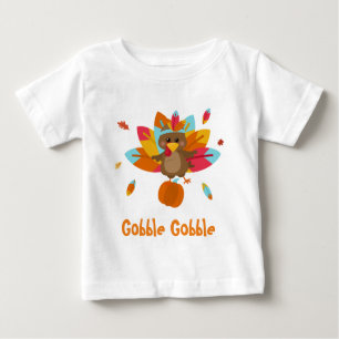 Turkey t-shirt Baby t-shirt Gobble gobble t-shirt