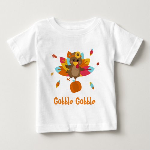 Turkey t_shirt Baby t_shirt Gobble gobble t_shirt