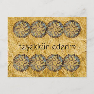 TURKEY - Thank You Postcard