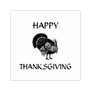 Turkey Thanksgiving Design Art Stamp
