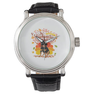 Turkey Thanksgiving Fall Funny Rottweiler Dog Owne Watch