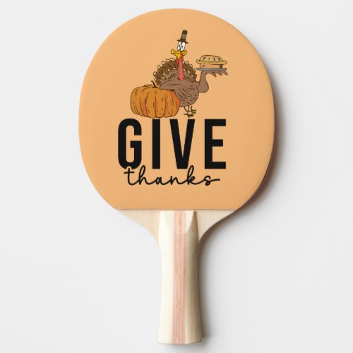 Turkey Thanksgiving Funny  Ping Pong Ball Ping Pong Paddle