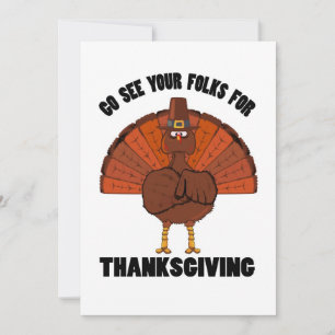 Turkey Thanksgiving Invitation