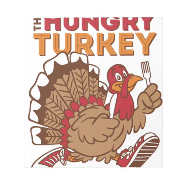 turkey thanksgiving notepad | Zazzle