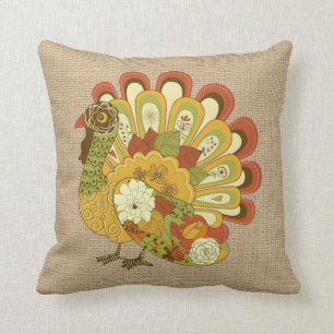 Turkey Thanksgiving Pillow
