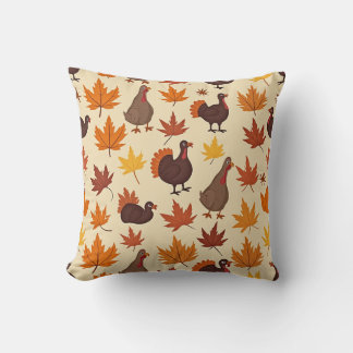 Turkey Thanksgiving Pillow Cushion