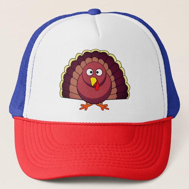 Turkey Thanksgiving Trucker Hat (Front)