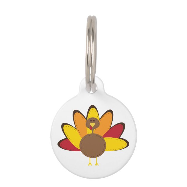Turkey Time Pet ID Tag (Front)