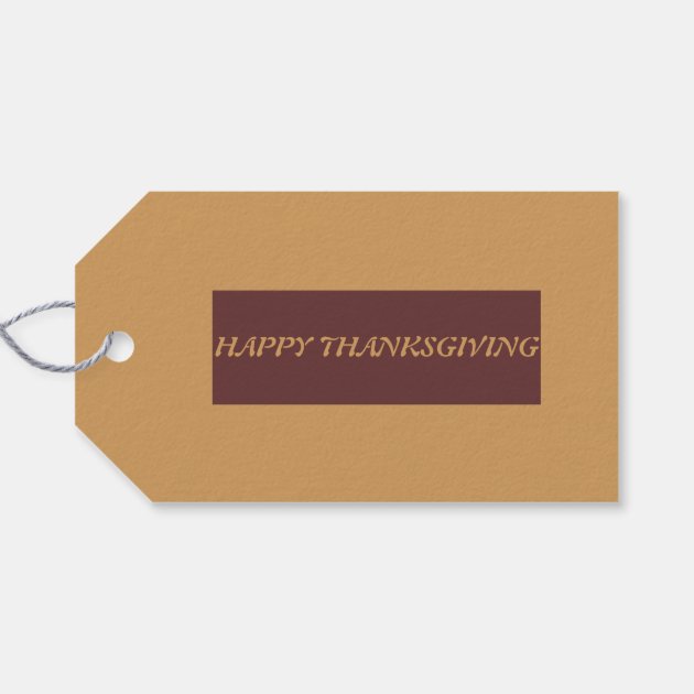 Turkey Time Thanksgiving Custom Gift Tags