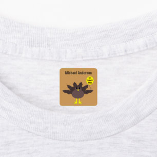 Turkey Time Thanksgiving Custom Labels
