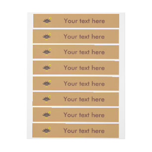 Turkey Time Thanksgiving Customizable Labels