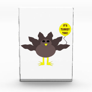 Turkey Time Thanksgiving Decoration Acrylic Award